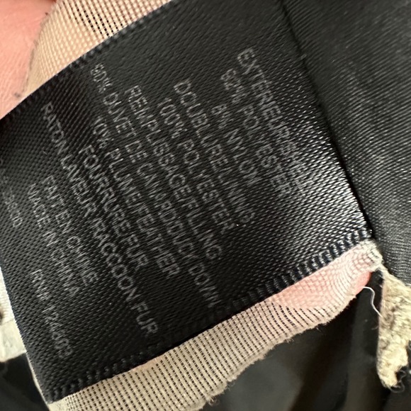 Rudsak Canada Duck Down Fur Trim Puffer Coat Small Black Quilted Jacket Winter S - Picture 13 of 16